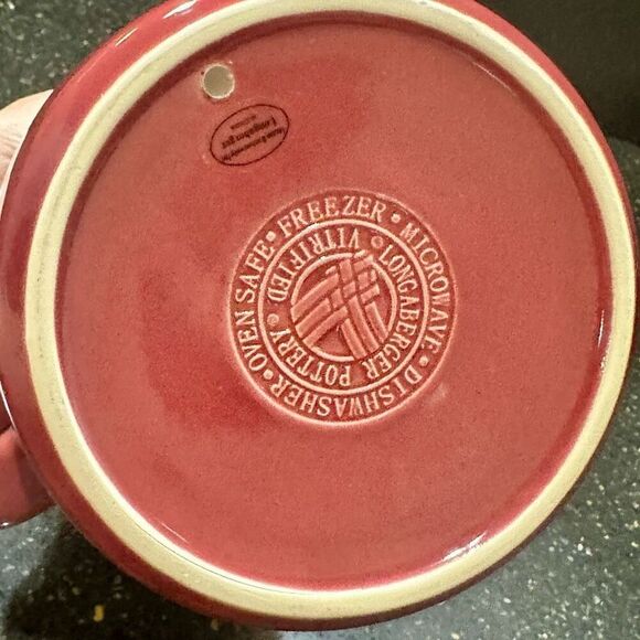 Longaberger Large Coffee Pot | Paprika - Picture 4 of 4